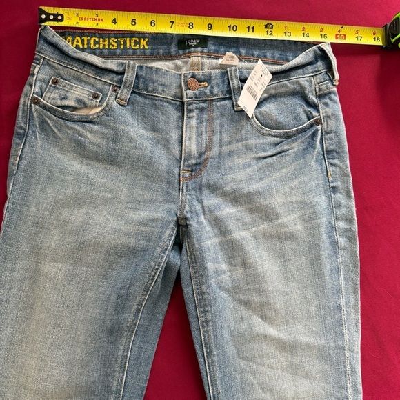 JCrew Matchstick Stretch Capris Cotton/Spandex Women’s Size: 27 Light Wash NWT - Picture 7 of 8